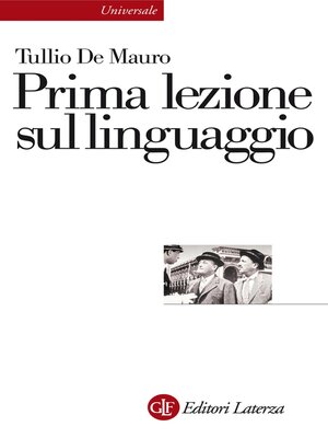 cover image of Prima lezione sul linguaggio